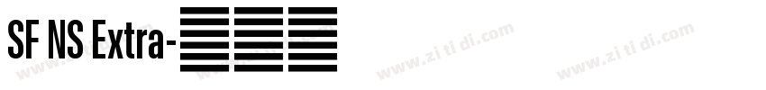 SF NS Extra字体转换